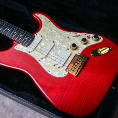 FENDER USA Custom Shop Stratocaster Plus Ultra Set-Neck *John Page "Cherry Red + Ebony" (1992)(Reserved) image 2