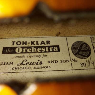 Wm. Lewis & Son Orchestra 4/4 Violin w/ case&bow, Very Good Condition image 2