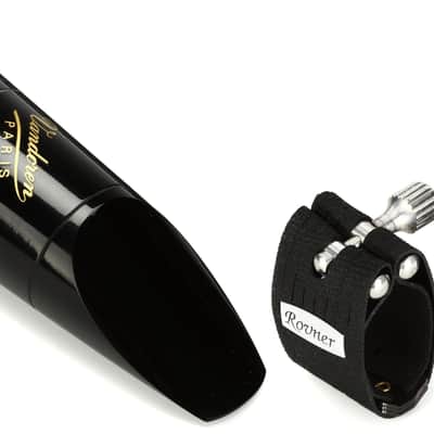 Vandoren CM4198 B40 Lyre Bb Clarinet Mouthpiece - Profile 88  Series 13  Bundle with Rovner Versa-X Ligature for Standard Bb Clarinet Hard Rubber Mouthpieces image 1