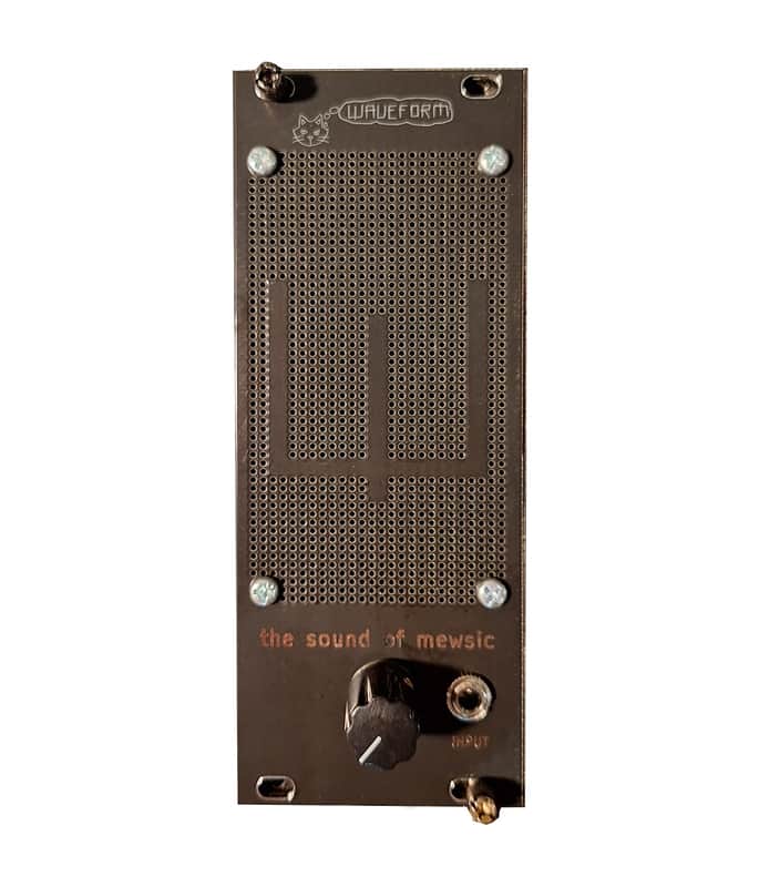 Waveform Magazine The Sound of Mewsic Eurorack Speaker 10 HP ASSEMBLED modular synth image 1