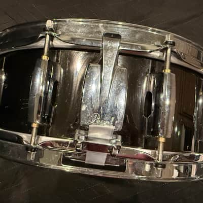 Pearl CS1450 Chad Smith Signature 14x5" Steel Snare Drum 2010s - Black Nickel image 2