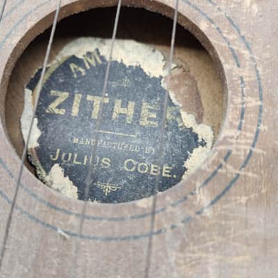 Zither 15 string by Julius Cobe as is wall hanger image 2