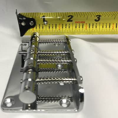 Unknown Vintage Style 4 String Bass Bridge w/ grounding wire image 4