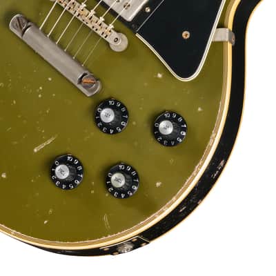 NEW! Gibson Custom 1968 Les Paul Custom Reissue - Olive Drab/Ebony Murphy Lab Heavy Aged - Authorized Dealer - Pre-Order image 8