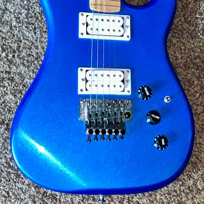 Kramer Pacer Classic electric guitar Floyd rose blue image 4