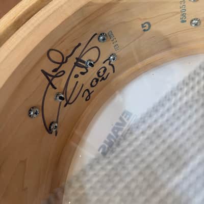 Craviotto DW RARE Green Badge Signed Wood Hoop - Solid Wood Snare 2003 image 5