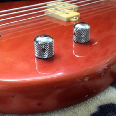 Mako Traditionals Electric Bass Guitar - Made in Japan 80's - Orange w/ Case image 5
