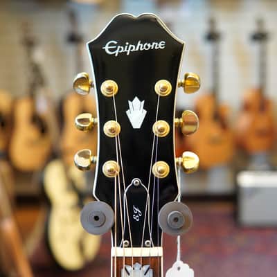 Epiphone EJ-200SCE Acoustic-Electric Guitar 2019 Vintage Sunburst w/Epiphone Hard Case image 7