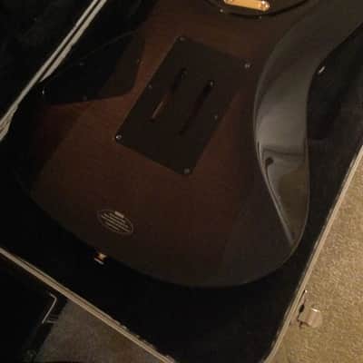 Very Rare Yamaha RGX 821D flamed Brown Burst MIJ factory scalloped neck hardcase was over $1000 new image 10