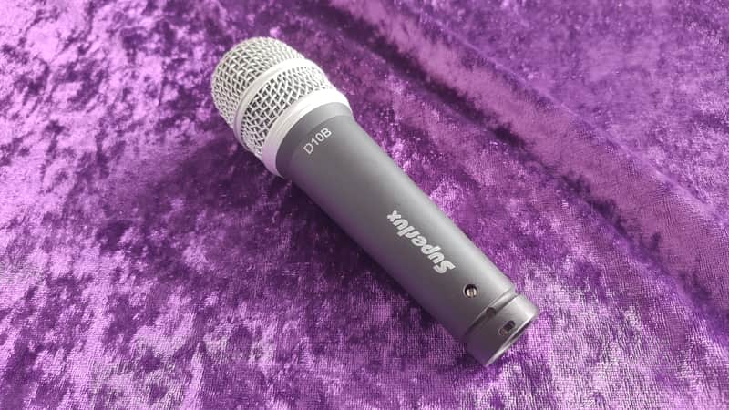 Superlux D10B * Dynamic microphone with Super-Cardioid polar pattern * specifically for classical guitars, amp miking, strings, and wind instruments * Frequency range 50 – 16,000 Hz image 1