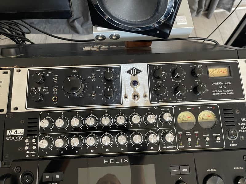 TL Audio A4 Ebony Series Class A + Tube 16x2 Summing Mixer 2010s - Black image 1
