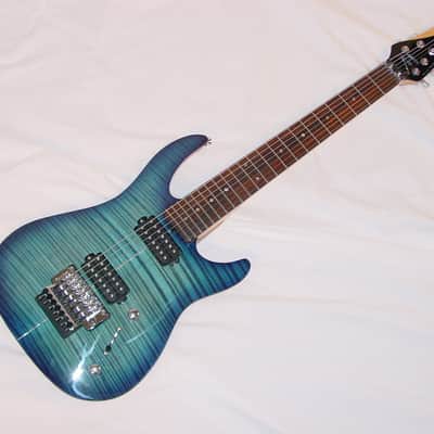 Brian Moore C-90-7 7 string USA Custom Shop Electric Guitar Chlorine-burst image 4