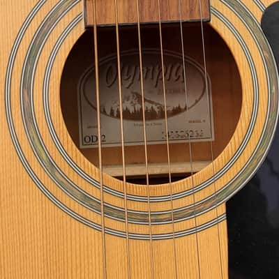 Olympia by Tacoma OD-2 Dreadnought Acoustic Guitar 2000's - Natural image 4