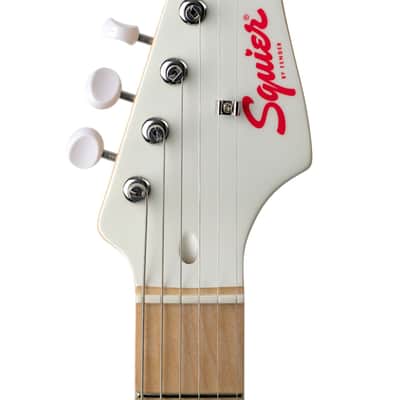 New Squier Hello Kitty Stratocaster White w/Hello Kitty Graphics #CYKF25005032 image 5