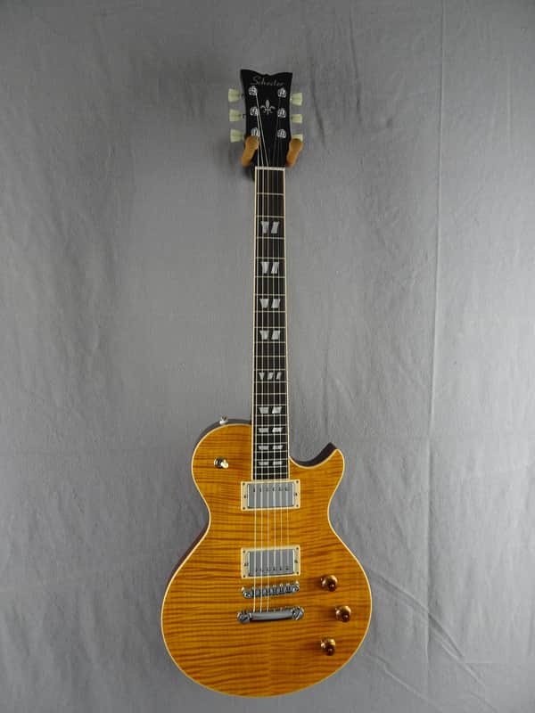 Schecter USA Custom Shop Solo-II Classic Trans Amber image 1