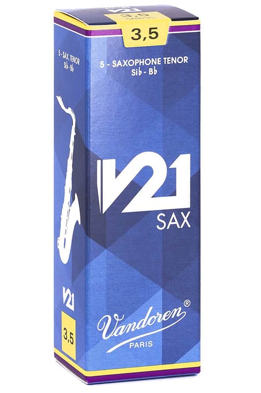 Vandoren SR8235 V21 Series Tenor Saxophone Reeds - Strength 3.5 (Box of 5) image 1