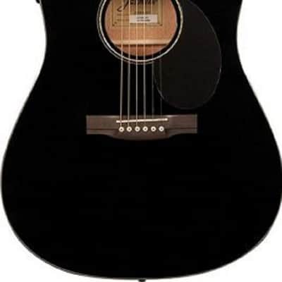 Jasmine JD39CE Cutaway Dreadnought Acoustic Electric Guitar Black image 4