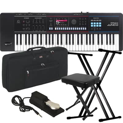 Roland Juno-D6 61-Key Synthesizer STAGE ESSENTIALS BUNDLE