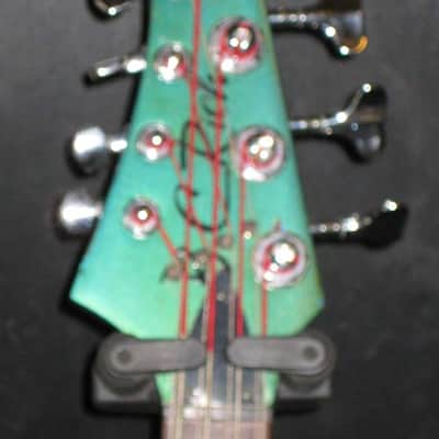 B.C. Rich Warlock 8 String (custom) 1990's Blue-green image 3