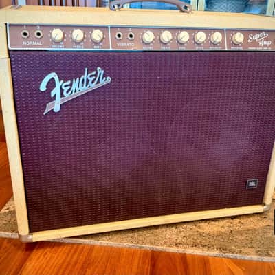 1960 Fender 6G4-A Super Amp - Rare Blonde & Oxblood image 1