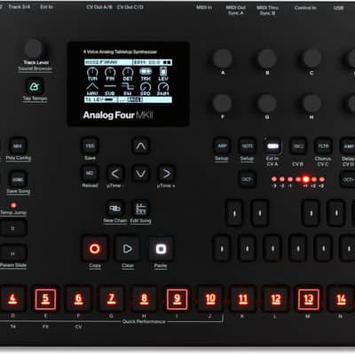 Elektron Analog Four MKII 4-voice Analog Synthesizer with Sequencer
