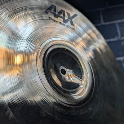 Sabian AAX 14" Stage Hi‑Hat Cymbals (Pair) – Bright, Crisp, Modern Projection – Professional B20 Alloy image 8