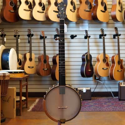 OME USA Jubilee 11" Walnut/Mahogany Open Back Banjo w/Hard Case image 4