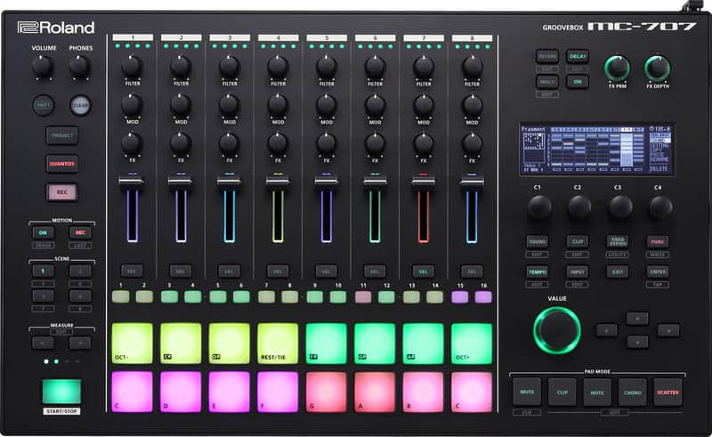 Roland MC-707 Groovebox Professional Music Production Workstation image 1