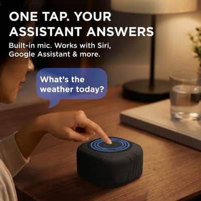 Gemini BRS-180 Bluetooth Home Speaker – Night Light, 15 Sleep Sounds, LED Alarm Clock & Voice-Assistant Button image 3