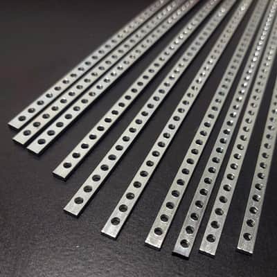 2 x 84hp / M2.5 (2.5 mm) Eurorack Threaded Nut Strips (Pair) image 6