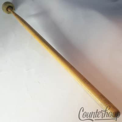 Ludwig & Ludwig #629 Marching Bass Drum Mallet Wood Handle Felt Head Vintage 30s image 1