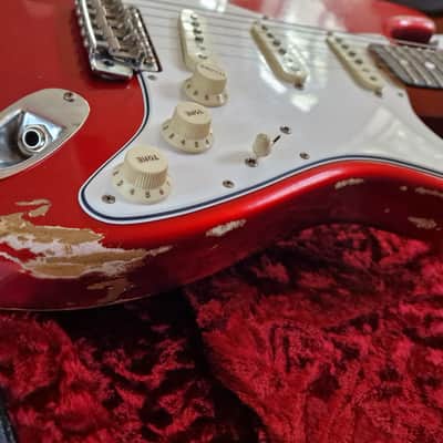 Fender Custom Shop '65 Stratocaster Heavy Relic Candy Apple Red Danish Pete image 8