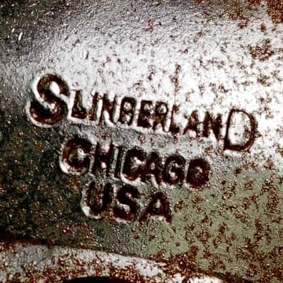 *Slingerland Bass Drum Cymbal L-Arm Mount Nickel Vintage 40s-50s USA Radio King* image 2