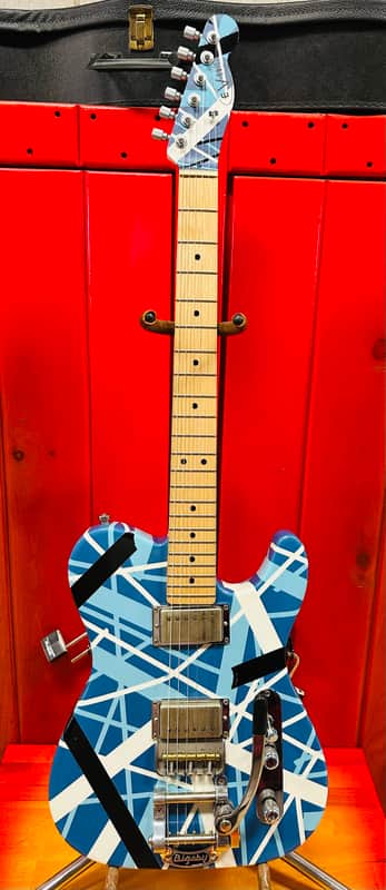 Warmoth Telecaster 2025 - Blue Frankie with Bigsby nitro image 1