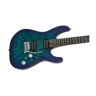 Charvel Pro-Mod Plus DK24 HH 2PT EB QM 6-String Electric Guitar (Chlorine Burst) image 3
