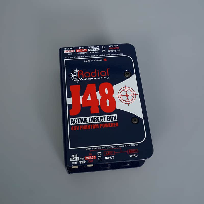 Radial J48 Active Direct Box 2010s - Blue image 1