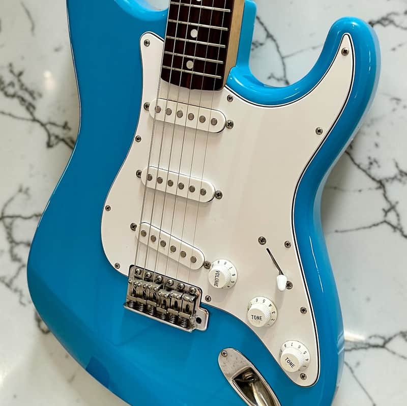 Squier Stratocaster MIJ Made in Japan Daphne Blue 1993–94 Rosewood Fingerboard image 1