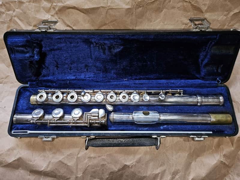 Armstrong 103 B-Foot Open-Hole Flute, with Case. USA. Very Good Condition image 1