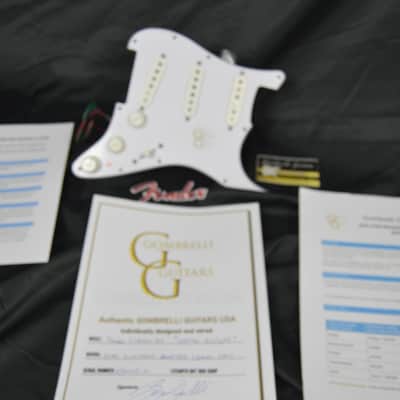 "WHITE KNIGHT" Fender Classic 50's Loaded Stratocaster Pickguard Hot Wired Dual Vintage Booster and Dual Cap image 5