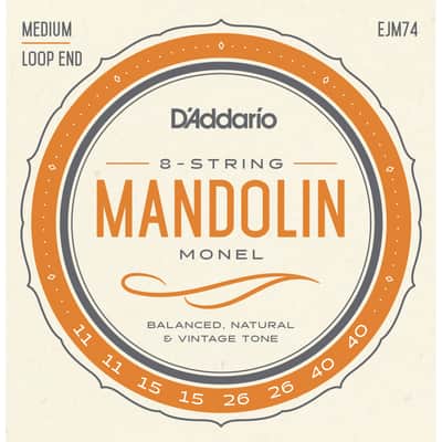 D'Addario EJM74 Monel Medium Mandolin Strings, 11-40