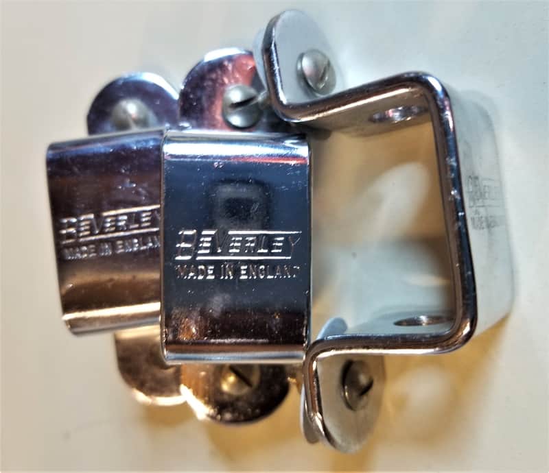 Beverley Drums Floor Tom Leg Brackets Chrome image 1