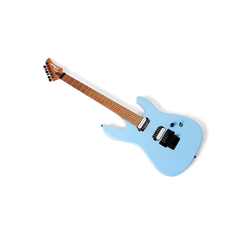 Dean MD 24 Roasted Maple with Floyd Electric Guitar Regular Vintage Blue image 1