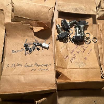 NOS Vox V846 Wah-Wah REPAIR PARTS LOT SERVICE KIT Transducers Jacks Resistors Switches Screws Feet Covers image 12
