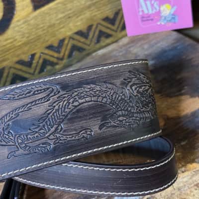 Blue Bell Straps ZOZO 73 ARTISAN FADED BROWN “ ONE OF A KIND “ Custom Shop for Al’s Music Factory image 8