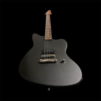 Tone Bakery Jazzbird M Baritone Guitar with Warmoth Neck - Satin Black image 3
