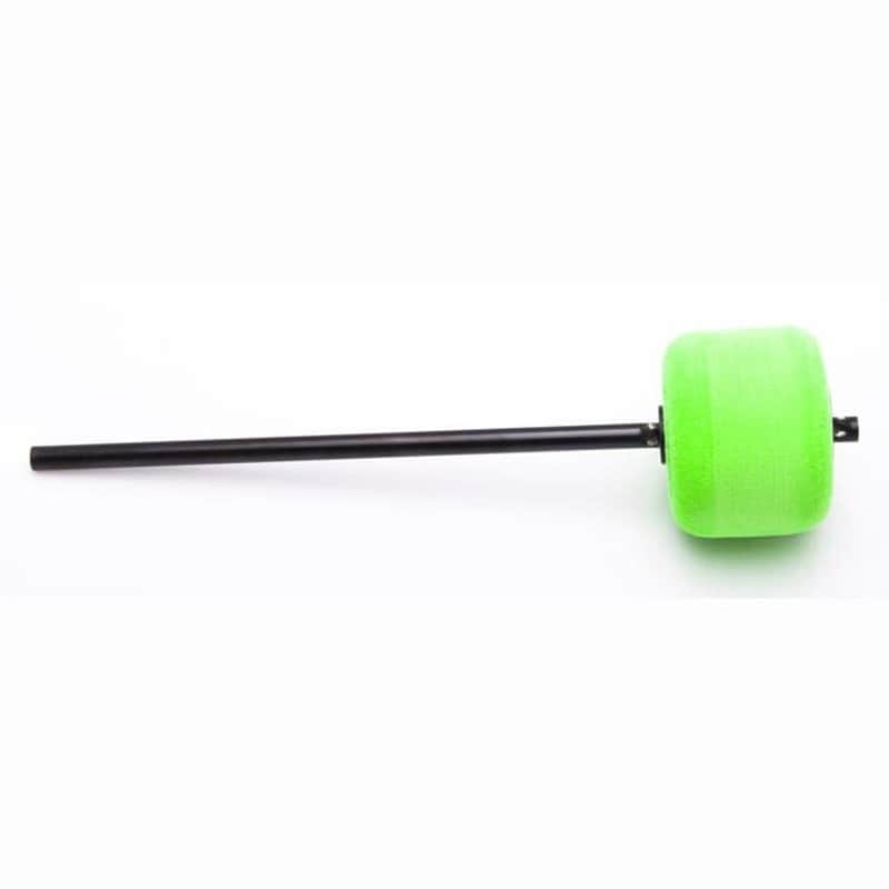 Danmar Green Felt Bass Drum Beater, Black Shaft image 1