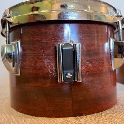 Ludwig Concert Toms 8/10/12 Mahogany Cortex image 4
