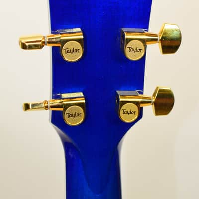 2009 Taylor 612ce Grand Concert Acoustic Electric Guitar, Blue w/ Case image 8
