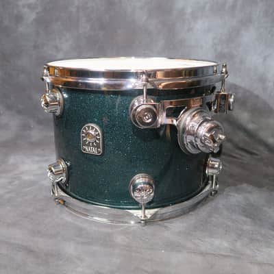 Natal Cafe Racer Poplar Green Sparkle Ex Puddle of Mudd 6 Piece Drum Kit + Hardware image 10