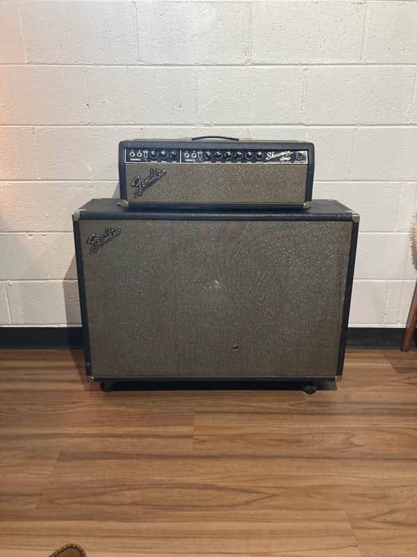 Fender Showman 2-Channel 85-Watt Guitar Amp Head W/ 1x15” Tone Ring Cabinet -1963 - 1966 - Black Panel image 1